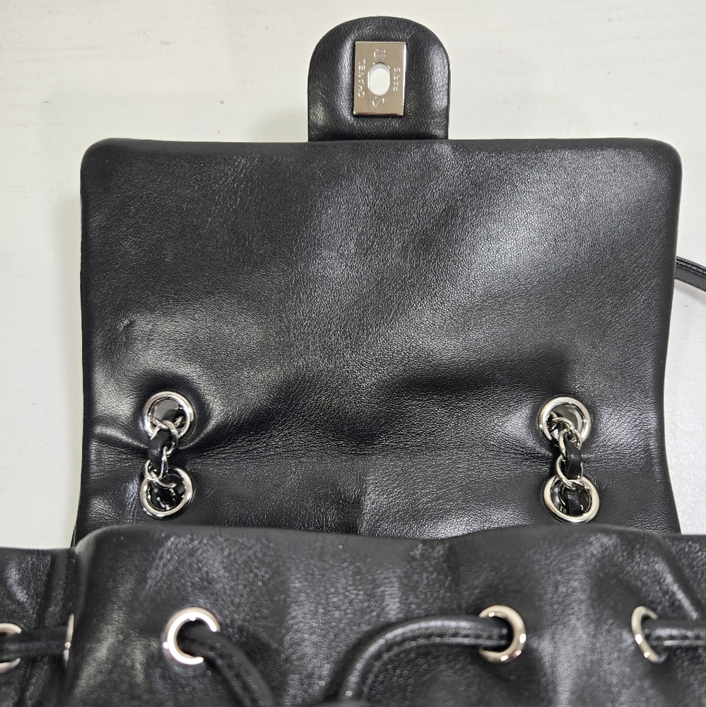 Chanel Urban Spirit Black Quilted Lambskin Large Backpack Bag - Picture 8 of 17